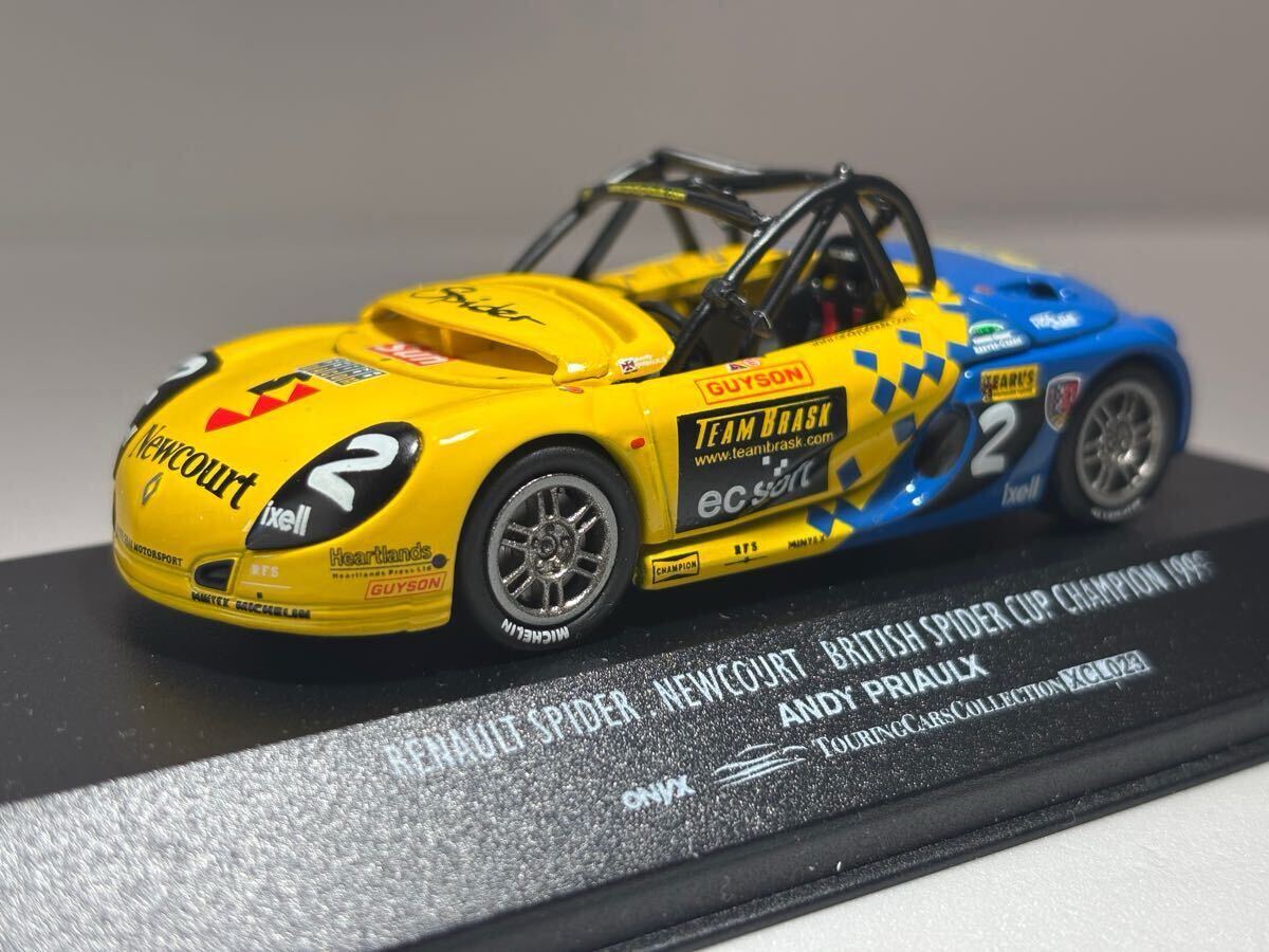 1/43「ルノー スピダー」NEWCOURT BRITISH SPIDER CUP CHAMPION 1999 ANDY PRIAULX ONYX Touring Cars Collection XCL 023