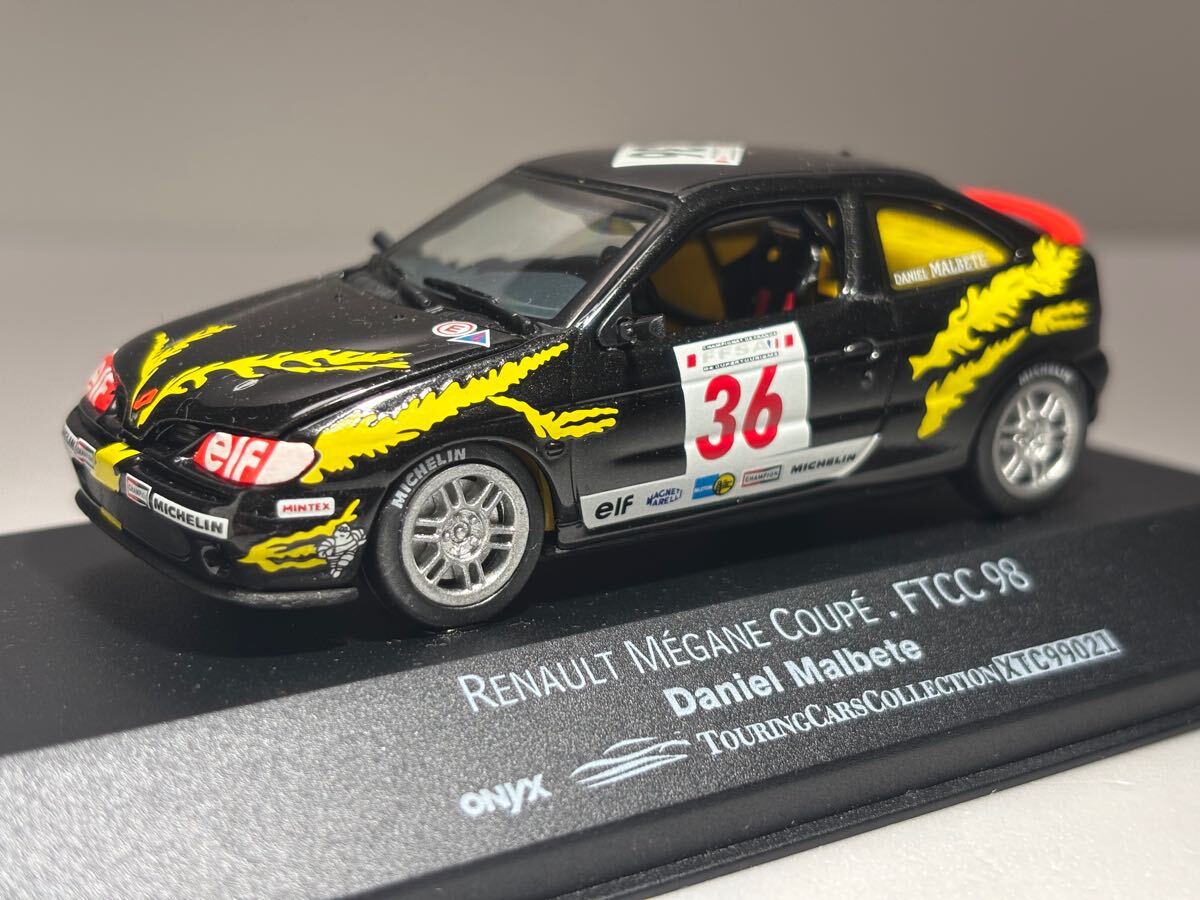 1/43「ルノー メガーヌ クーペ」 FTCC 98 Daniel Malbete ONYX Touring Cars Collection XTC 99021