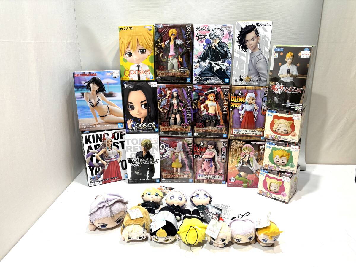 【中古/120】ONE PIECE ワンパンマン 東京リベンジャーズ 未開封フィギュア タグ付きぬいぐるみ まとめ