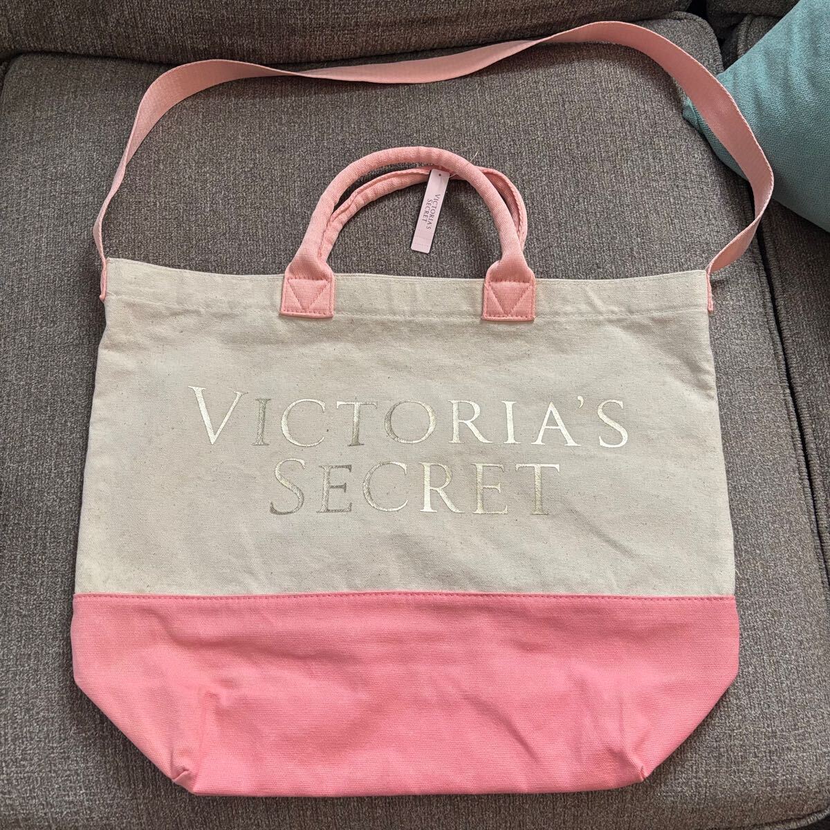 Victoria's Secret ヴィクトリア シークレット LOVE キャンバストートバッグ ヴィクシー ビクトリアシークレット 新品未使用 送料無料