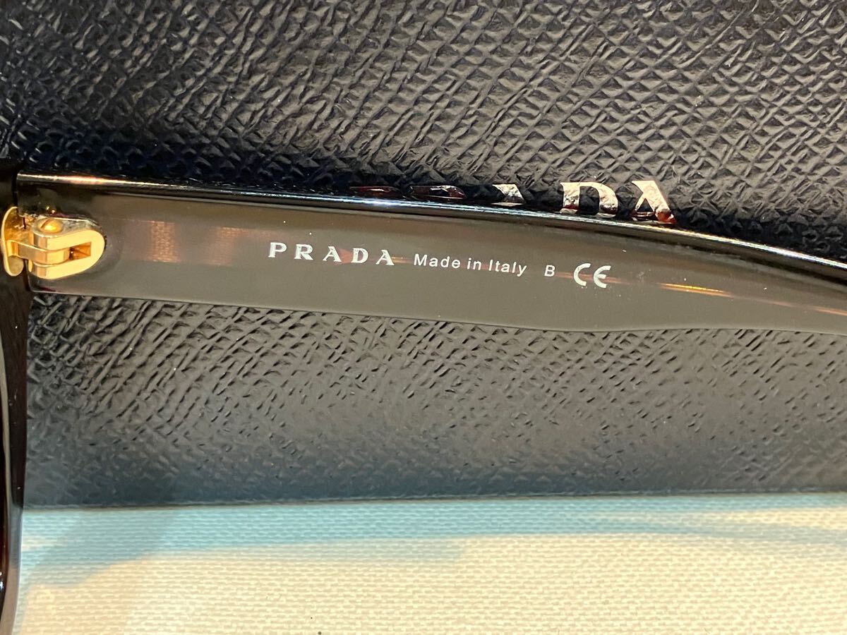 S[PRADA] Prada sunglasses black Brown SPR12S-F 5320 2AU-3D0 140 2N