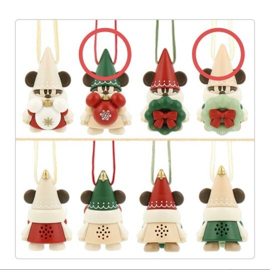 リルリンリン 2024 クリスマス　カプセルトイ ディズニー　2個セット クリスマス ディズニー オーナメント ガチャ