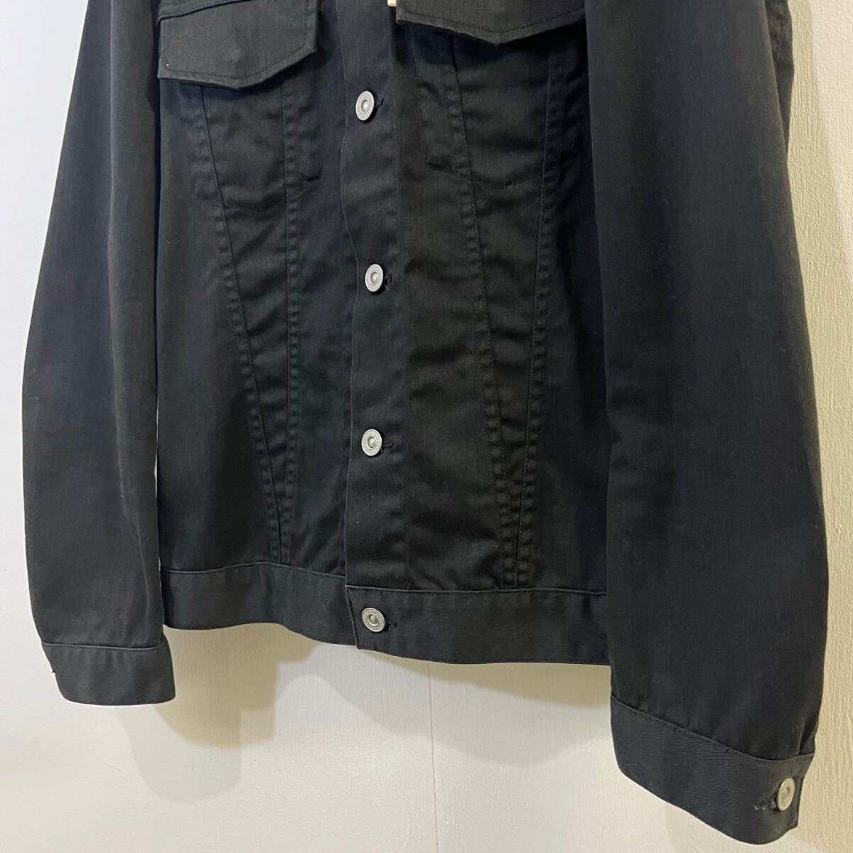 JOHNBULL デニムジャケット ジージャン Gジャン ブラックデニム ストレッチデニム 伸縮性 ブルゾン 黒 ジョンブル【送料一律/同梱可能】O