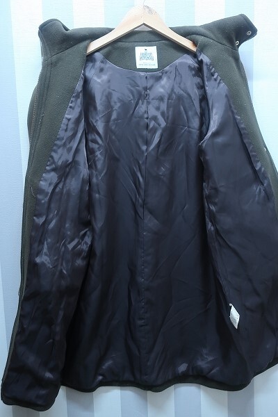 4-3748/HAMILTON LAMBS WOOL ウール混フーデットコート ハミルトンラムズウール