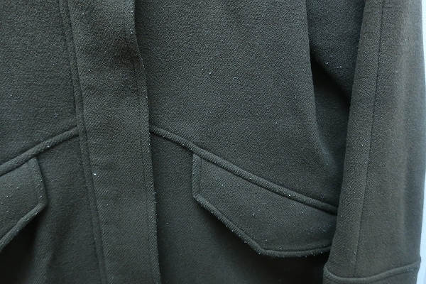 4-3748/HAMILTON LAMBS WOOL ウール混フーデットコート ハミルトンラムズウール