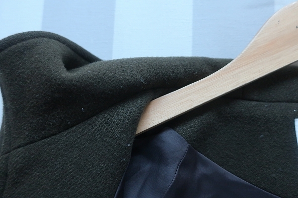 4-3748/HAMILTON LAMBS WOOL ウール混フーデットコート ハミルトンラムズウール