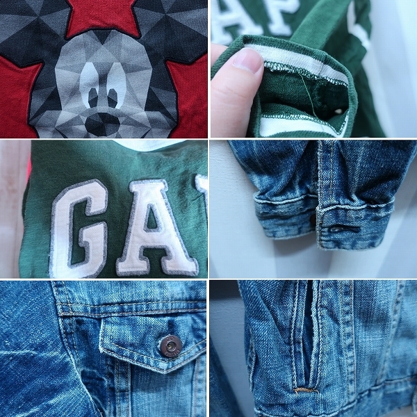 6-5384A/GAP KIDS エドウィン デニムジャケット パーカー パンツ Tシャツ 10點セット ギャップ EDWIN