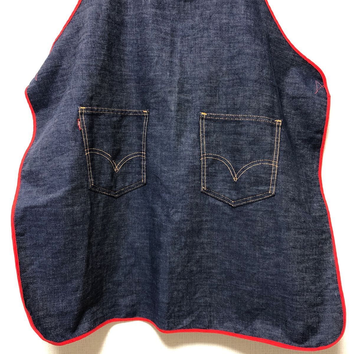 (k) 70s 70 period LEVIS Levis Levi's Denim apron cotton poly- BigE Work Vintage vintage