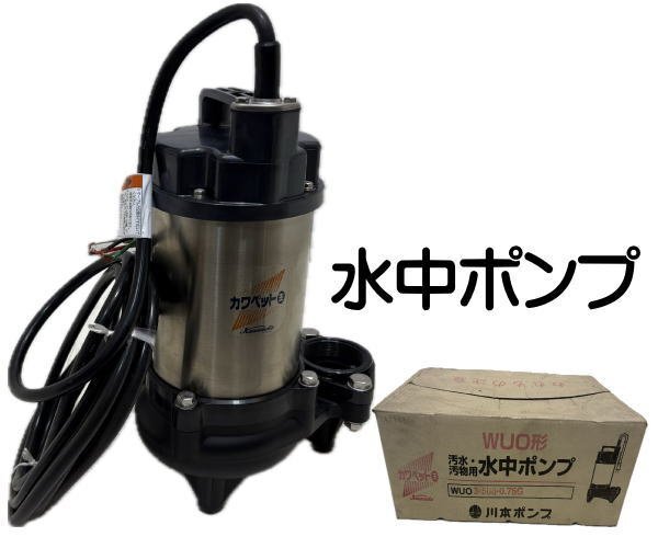 1106O 川本ポンプ●水中ポンプ●カワペット●WUO3-506-0.75G●保管品