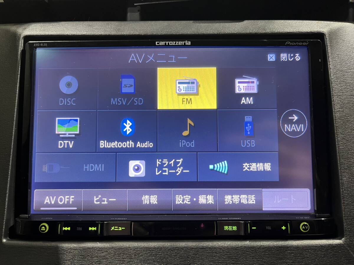 X71* navi Carozzeria AVIC-RL09 CD/DVD/SD/TV( Full seg )/Bluetooth/AM/FM карта данные 2017 год рабочее состояние подтверждено *