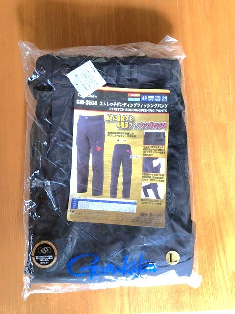 がまかつ（がま磯）ストレッチボンディングフィッシングパンツ GM-3524 Lサイズ（新品）