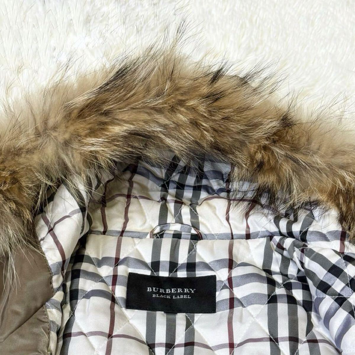 1円〜 美品 バーバリーブラックレーベル 中綿キルティング
