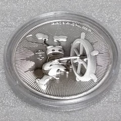 ニウエ 2017 ミッキーマウス 蒸気船 ウィリー 銀貨 BU アイテム3