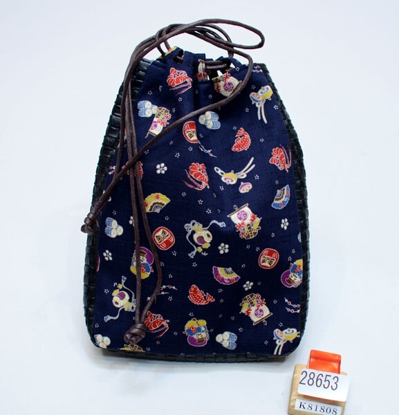 信玄袋 男性用 巾著 マチあり レターパック便可 新品（株）安田屋 NO28653