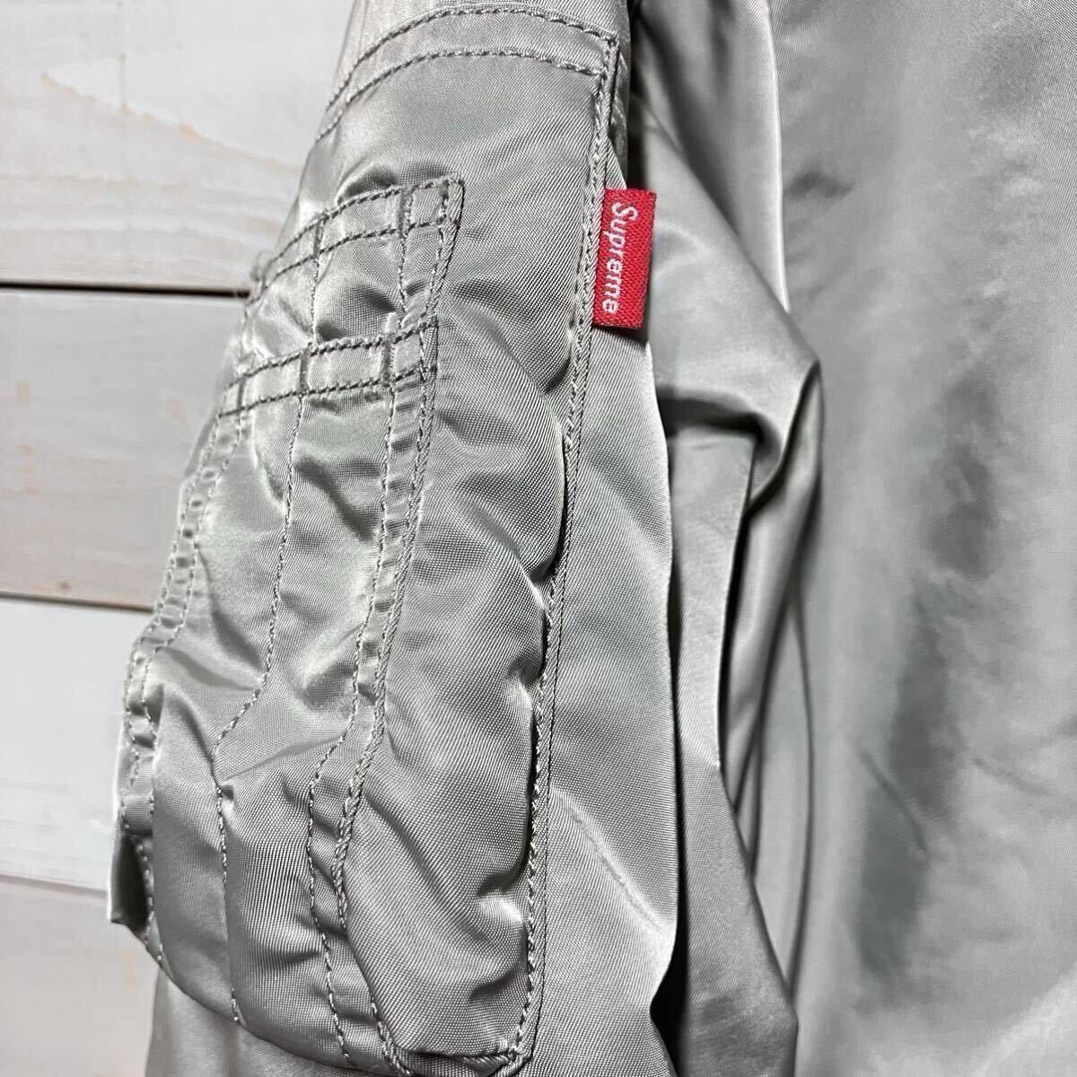 SIZE M SUPREME UNDERCOVER MA-1 GREY GRAY NYLON ARMY MILITARY SIZE M SUPREME UNDERCOVER MA-1 GREY GRAY NYLON ARMY MILITARY
