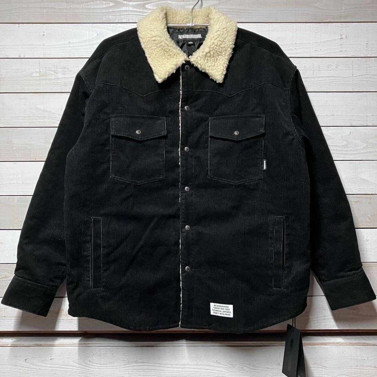 SIZE L NEIGHBORHOOD CORDUROY WESTERN BOA COAT BLACK SIZE L NEIGHBORHOOD CORDUROY WESTERN BOA COAT BLACK