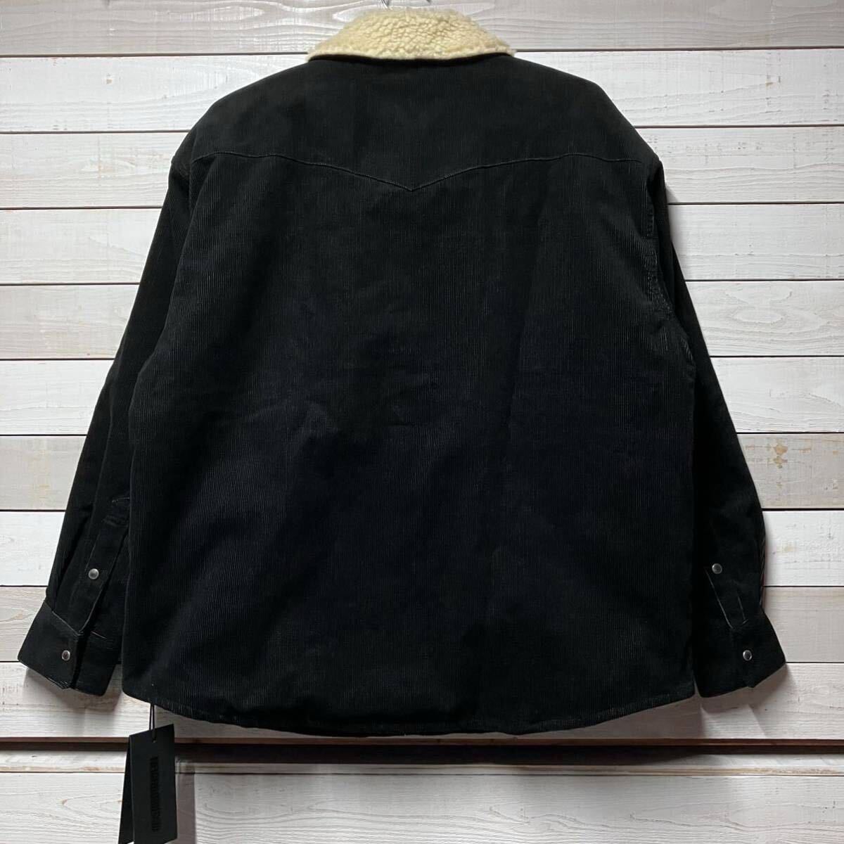 SIZE L NEIGHBORHOOD CORDUROY WESTERN BOA COAT BLACK SIZE L NEIGHBORHOOD CORDUROY WESTERN BOA COAT BLACK