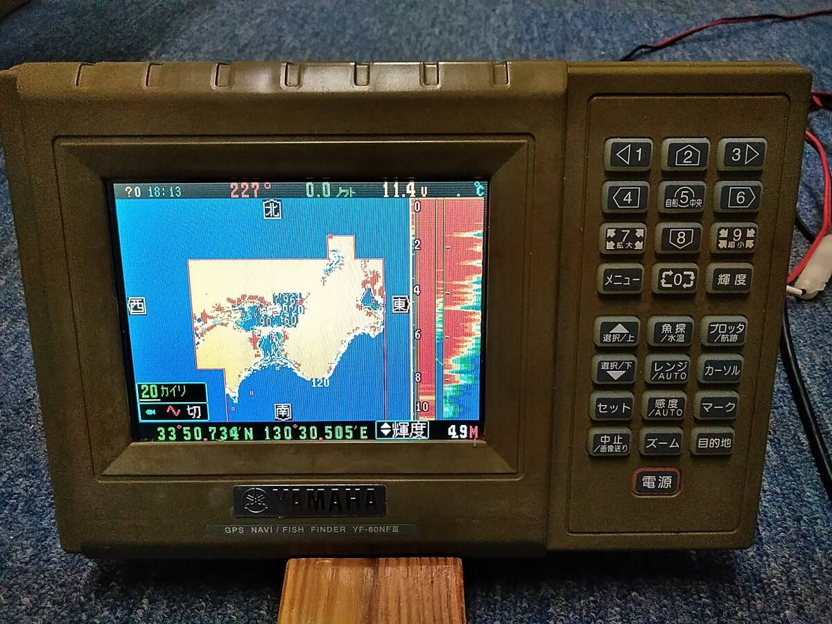 C-10☆中古品 YAMAHA ヤマハ カラー GPS 魚群探知機 YF-60NFⅢ C-10☆中古品 YAMAHA ヤマハ カラー GPS 魚群探知機 YF-60NFⅢ