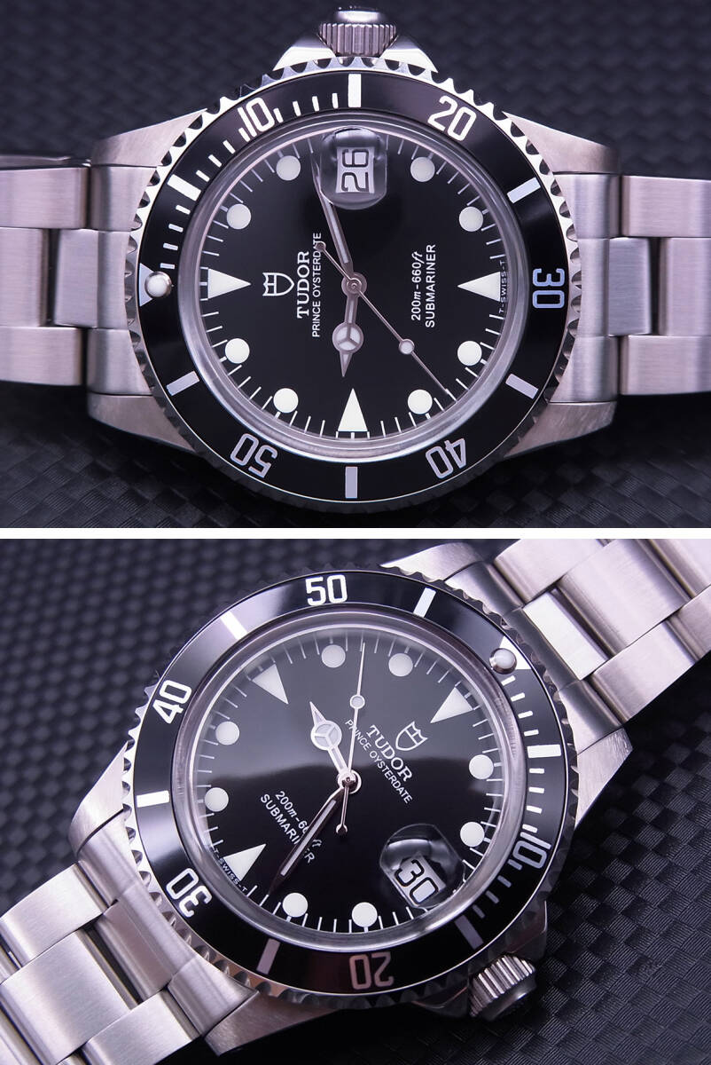 TUDOR ヴィンテージカスタム Ref.79090 盾サブ インデックス白 5 TUDOR ヴィンテージカスタム Ref.79090 盾サブ インデックス白 5