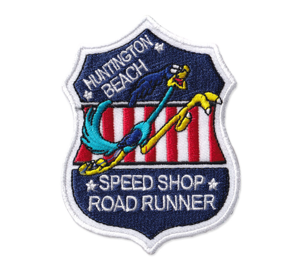 ロードランナー ワッペン アイロン 大人向け おしゃれ かっこいい アメカジ キャラクター アメリカ アメリカン雑貨 HUNTINGTON BEACH_画像1