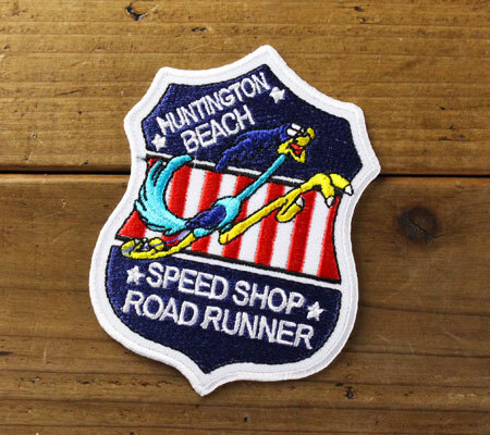 ロードランナー ワッペン アイロン 大人向け おしゃれ かっこいい アメカジ キャラクター アメリカ アメリカン雑貨 HUNTINGTON BEACH_画像2