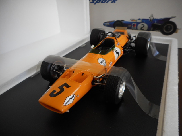 適切な価格 M7A マクラーレン スパーク 1/18 #5 ブルース ベルギーGP優勝 レーシングカー