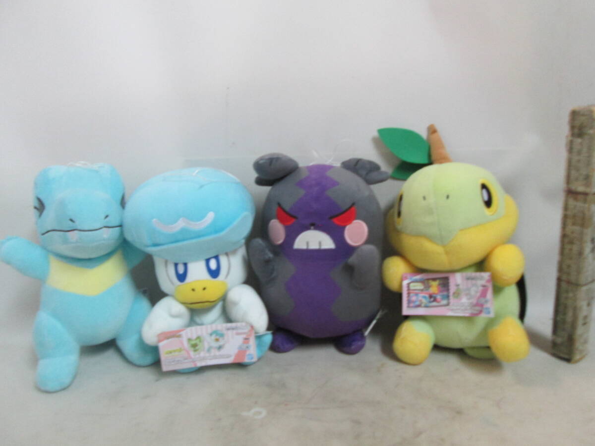 ポケットモンスター　クワッス　モルペコ　ナエトル　ワニノコ　 もふぐっと つれてって　ぬいぐるみ ４体で　H３０ｃｍ送料は商品説明欄に