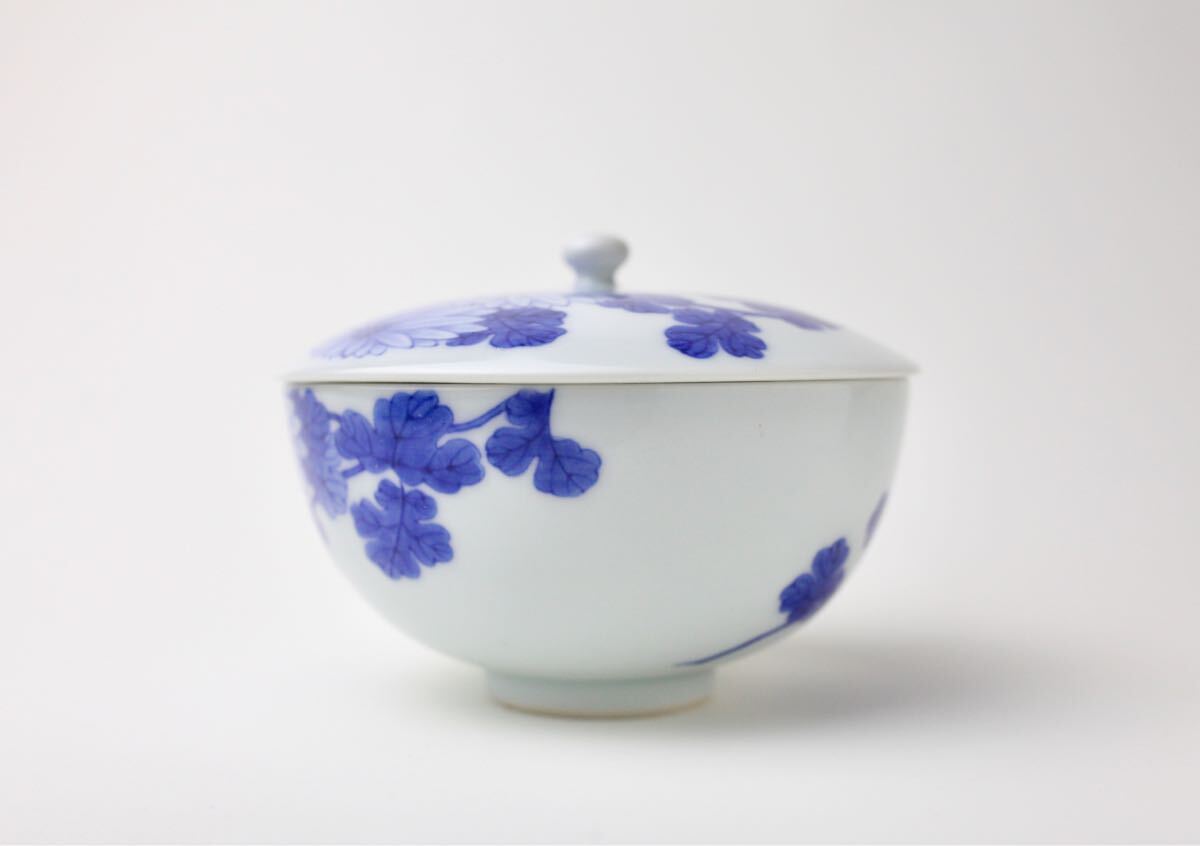京焼 清風与平 染付 菊文 茶碗 煎茶道具 茶道具 本物保証 京焼 清風与平 染付 菊文 茶碗 煎茶道具 茶道具 本物保証(Yahoo
