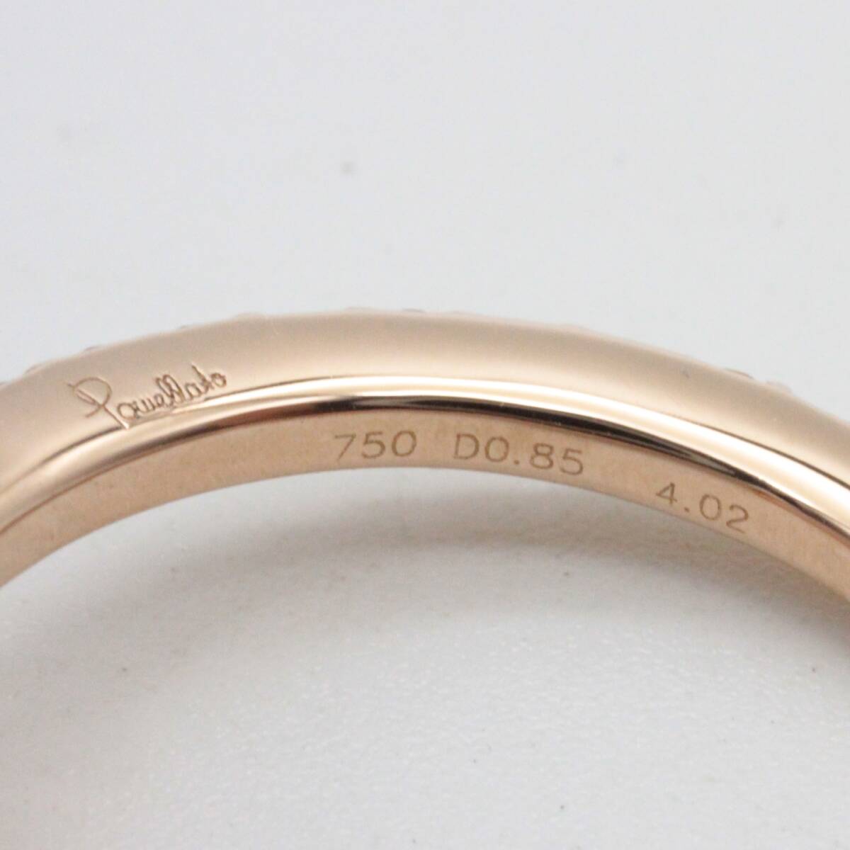 ◆◇【美品】Pomellato ポメラート ローズクォーツ ヌード フルエタニティリング 750/K18RG◇◆_画像7