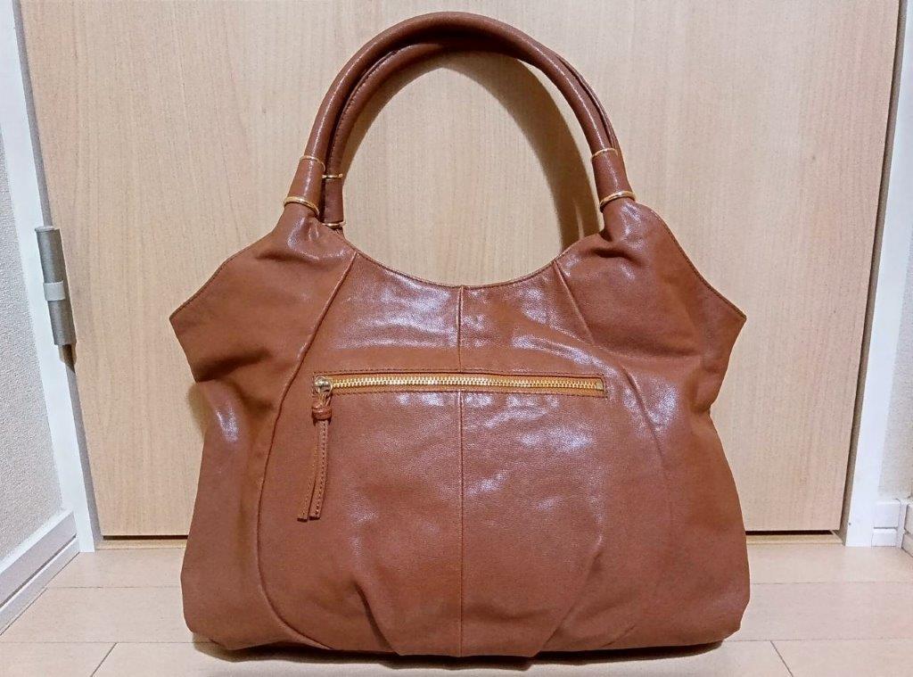 Le Vernisru* bell ni кожа большая сумка чай цвет золотой молоко шоколад Brown Gold плечо .. плечо 