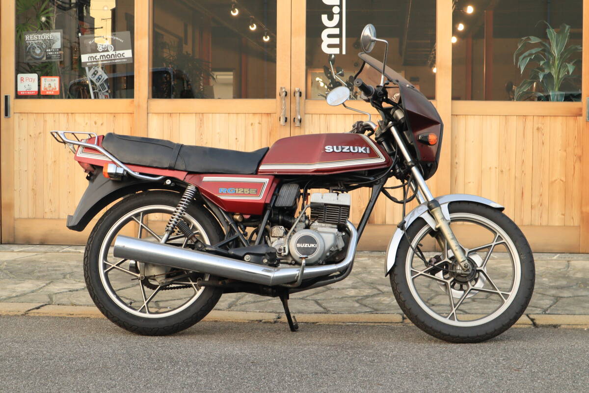 * Suzuki RG125E старт подтверждено подлинная вещь поставка со склада SHOEI производства yako обтекатель атмосфера выдающийся! Aichi ..* GT125 TS125 Hustler 125 старый машина распроданный машина 