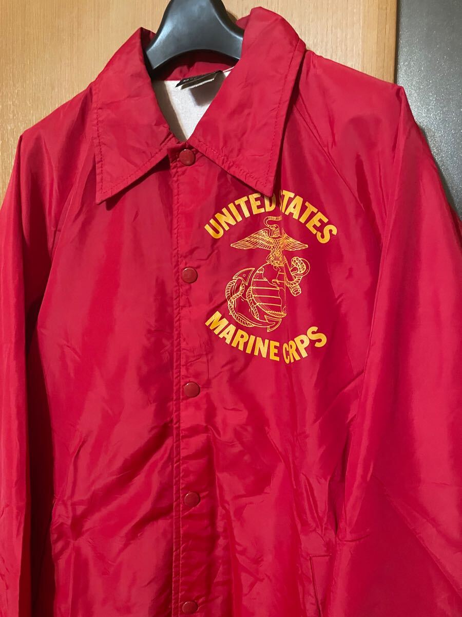 希少 80s『U S M C』USA製VINTAGEプリントコーチジャケット 希少 80s『U S M C』USA製VINTAGEプリントコーチジャケット