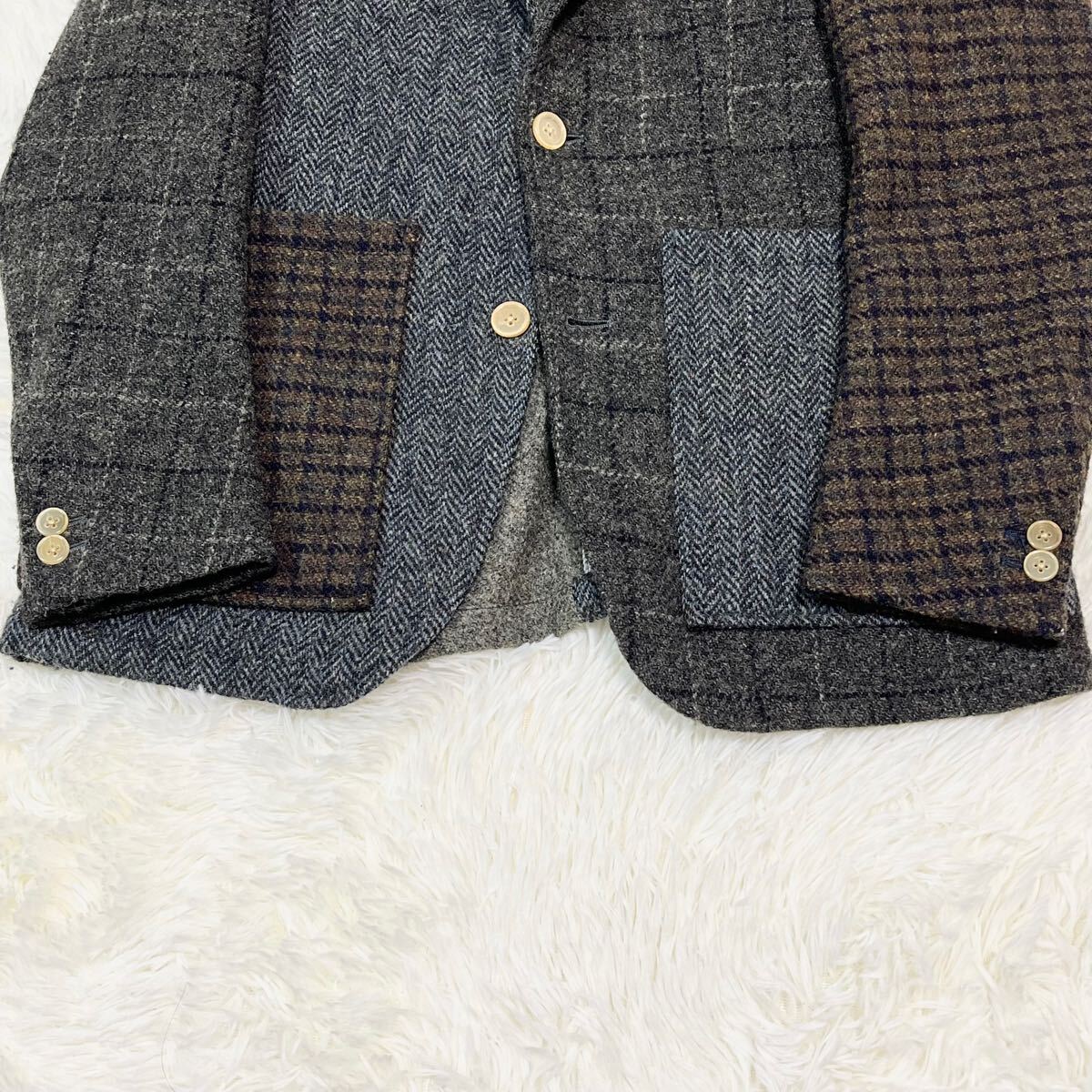 名作】BEAUTY&YOUTH×HARRIS TWEED クレイジーパターン 名作】BEAUTY&YOUTH×HARRIS TWEED クレイジーパターン