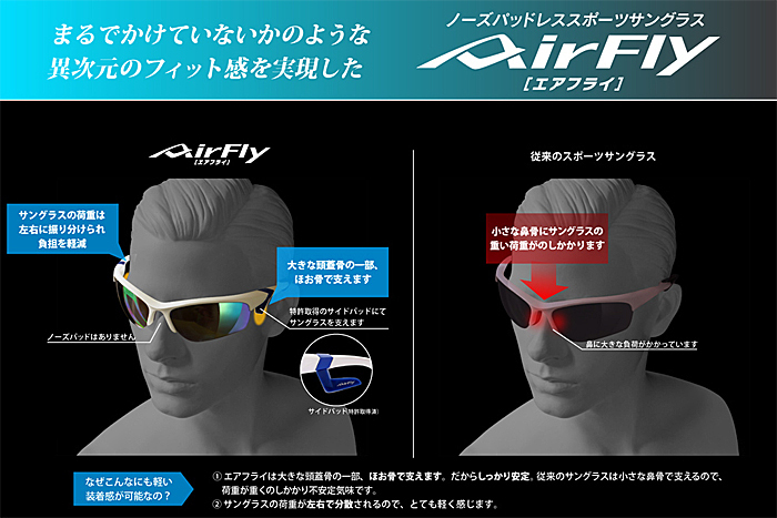 5814円 AirFly エアフライ スポーツ サングラス AF303-C4 日本製 5814円 AirFly エアフライ スポーツ サングラス AF303-C4 日本製