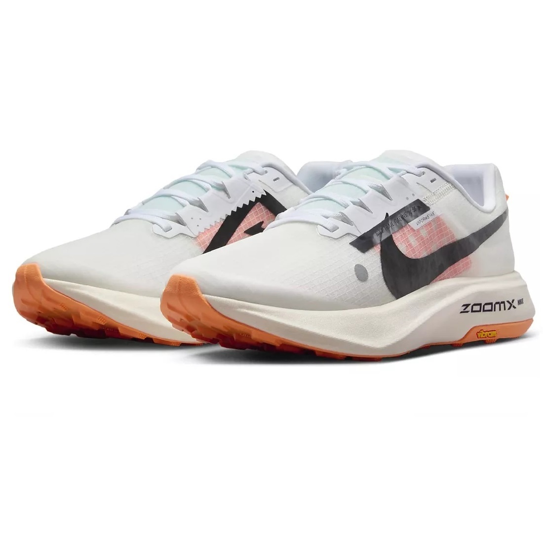 上品なファッション ☆NIKE DX1978-100 トレイル ウルトラフライ ズームX ナイキ 24.0cm 白/黒/オレンジ TRAIL ULTRAFLY ZOOMX 24.5cm以下