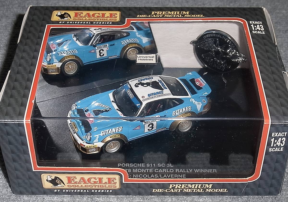 EAGLE 1/43 GITANES ポルシェ 911 SC 3L 3号車 モンテカルロラリー 優勝 1978 911 イーグル PORSCHE カレラ RSR ジタン ジタンズ