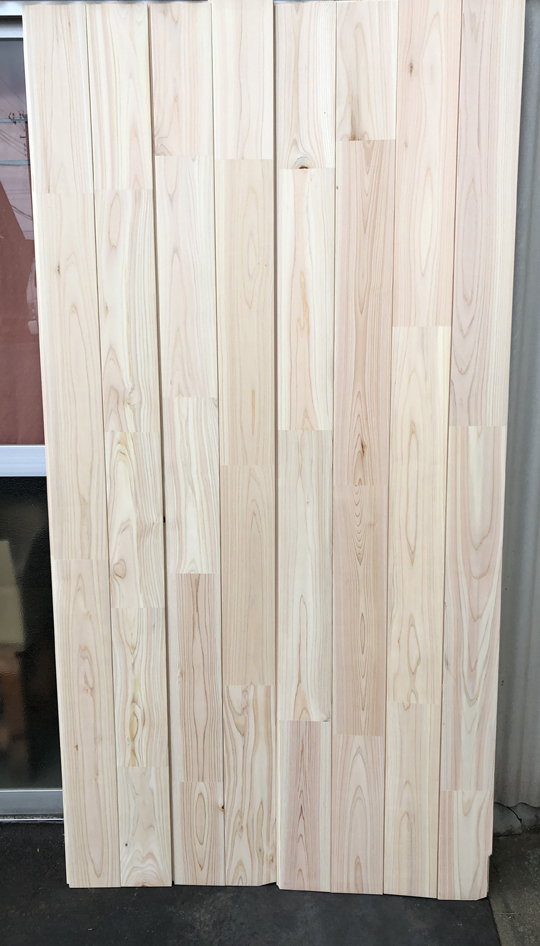 1-530-91-40【メーカー直送40束単位?訳ありB品】束＠2990円計算 檜ひのき木曽檜 無涂裝 野地板 幅91 フローリング床材■信