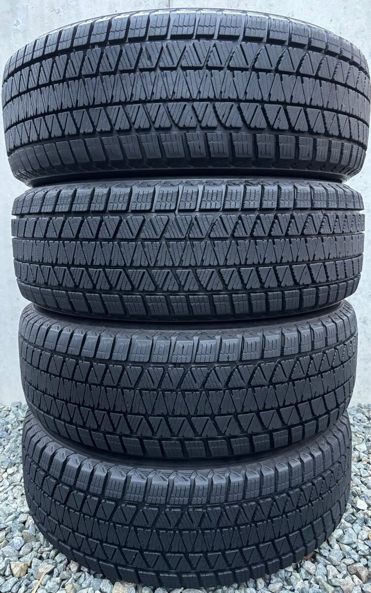 K64 冬4本 225/60R18 ブリヂストンDM-V3 スタッドレスタイヤ 冬4本SET 2022年製 9分山 ハリアー RAV4 CX-5 レクサスNX