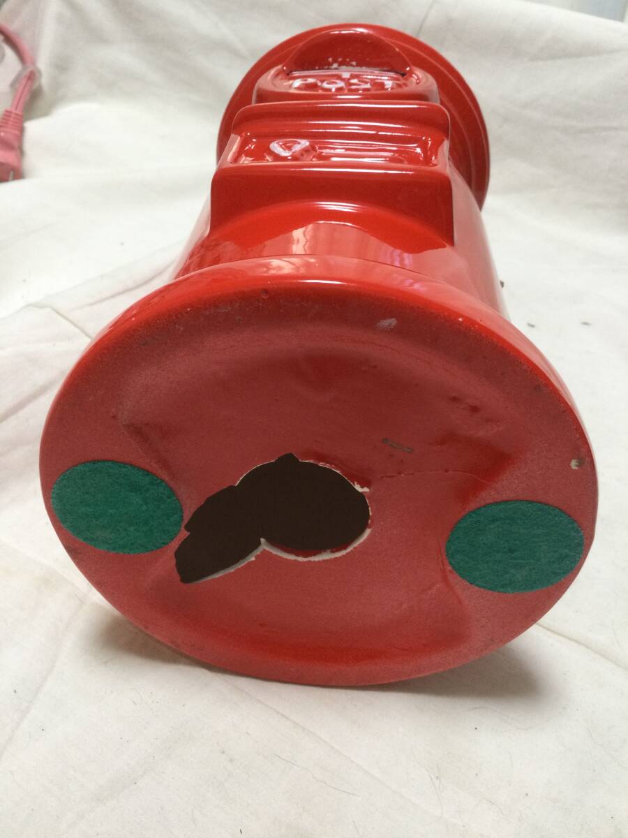 ポスト　陶器　貯金箱