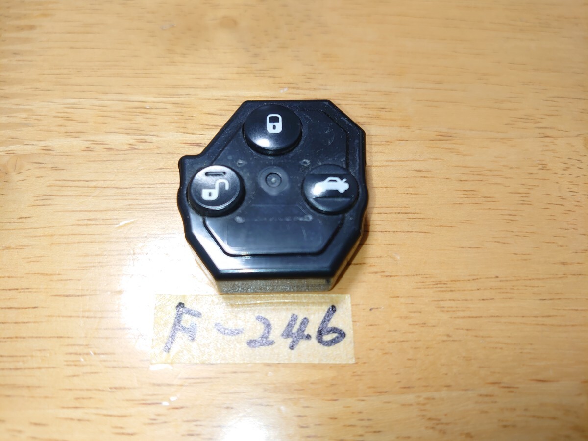 F-246 Subaru original 3 button keyless smart key 007YUUL0284 Impreza Forester Exiga Legacy etc. 