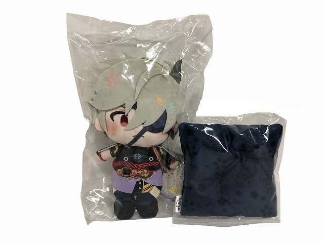 わんぱく!刀剣乱舞 おにまるくにつな 鬼丸国綱 ぬいぐるみ 座布団セット 未開封 サンリオ