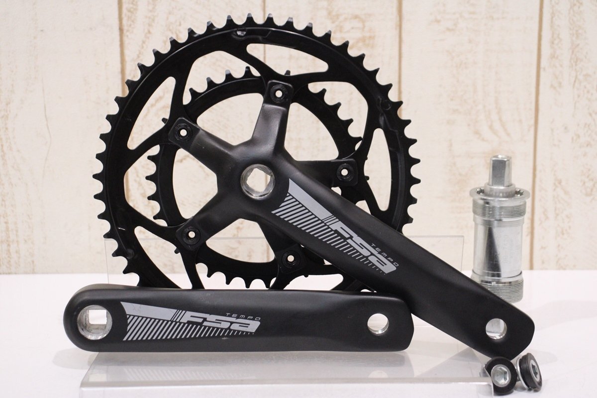 新着 ★FSA TEMPO 172.5mm 50/34T 2x10/11s クランクセット BCD:110/80mm 超美品 セット