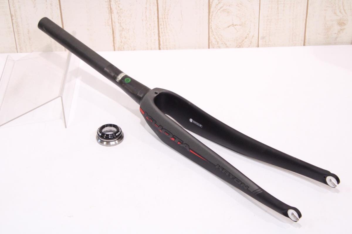 ★KUOTA クオータ KRYON 2015 カーボンフォーク 1-1/8,1-1/2 Taperd コラム残長295mm ヘッドセット付属 未使用品