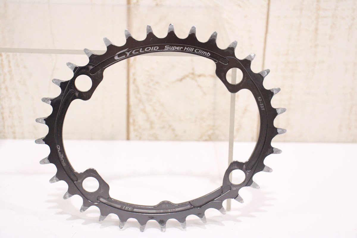 ☆Sugino スギノ CYCLOID SUPER HILL CLIMB CY4-SHC 33T BCD 110mm 4ARM 楕円チェーンリング
