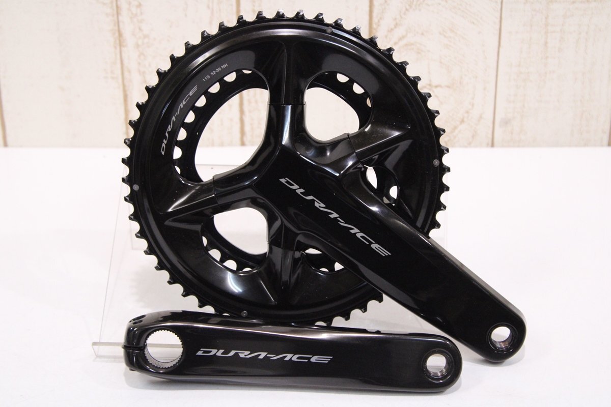 格安SALEスタート! FC-09 シマノ ★SHIMANO DURA-ACE 超美品 BCD:110mm クランクセット 2x11s 52/36T 172.5mm セット