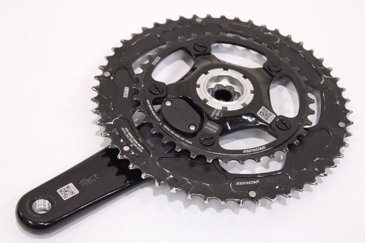 ★SPECIALIZED スペシャライズド S-WORKS 172.5mm 52/36T 2x11s 両足計測パワーメーター カーボンクランクセット BCD:110mm