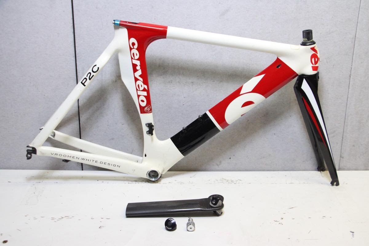 □Cervelo サーヴェロ P2C カーボン TTフレーム 2008年 51size ジャンク品