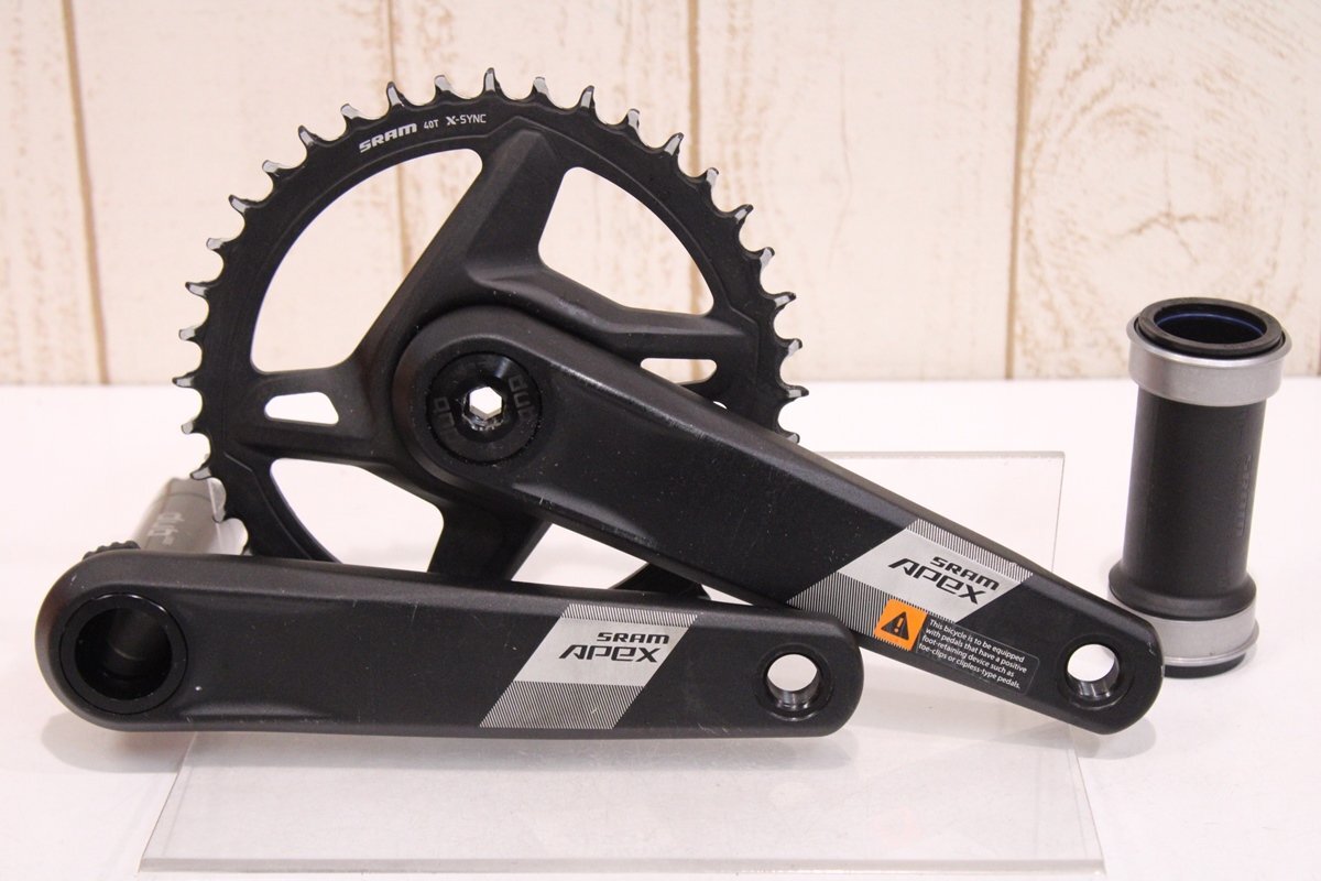 【爆売り!】 1x12s 40T 172.5mm APEX スラム ●SRAM クランクセット BB付属 ダイレクトマウント セット