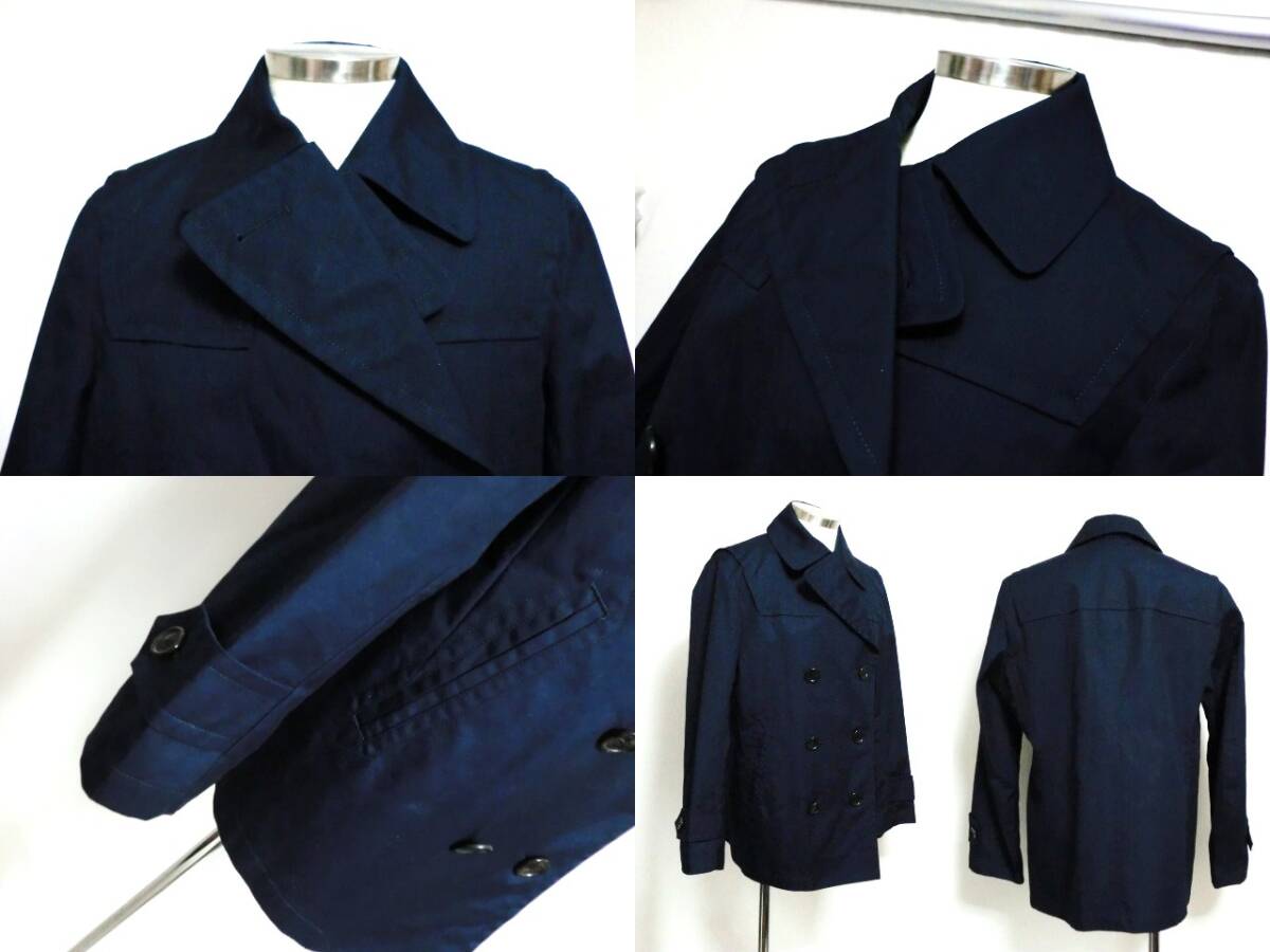新品未使用 BURBERRY LONDON ハーフコート M ネイビー 内側ノバ 新品未使用 BURBERRY LONDON ハーフコート M ネイビー 内側ノバ