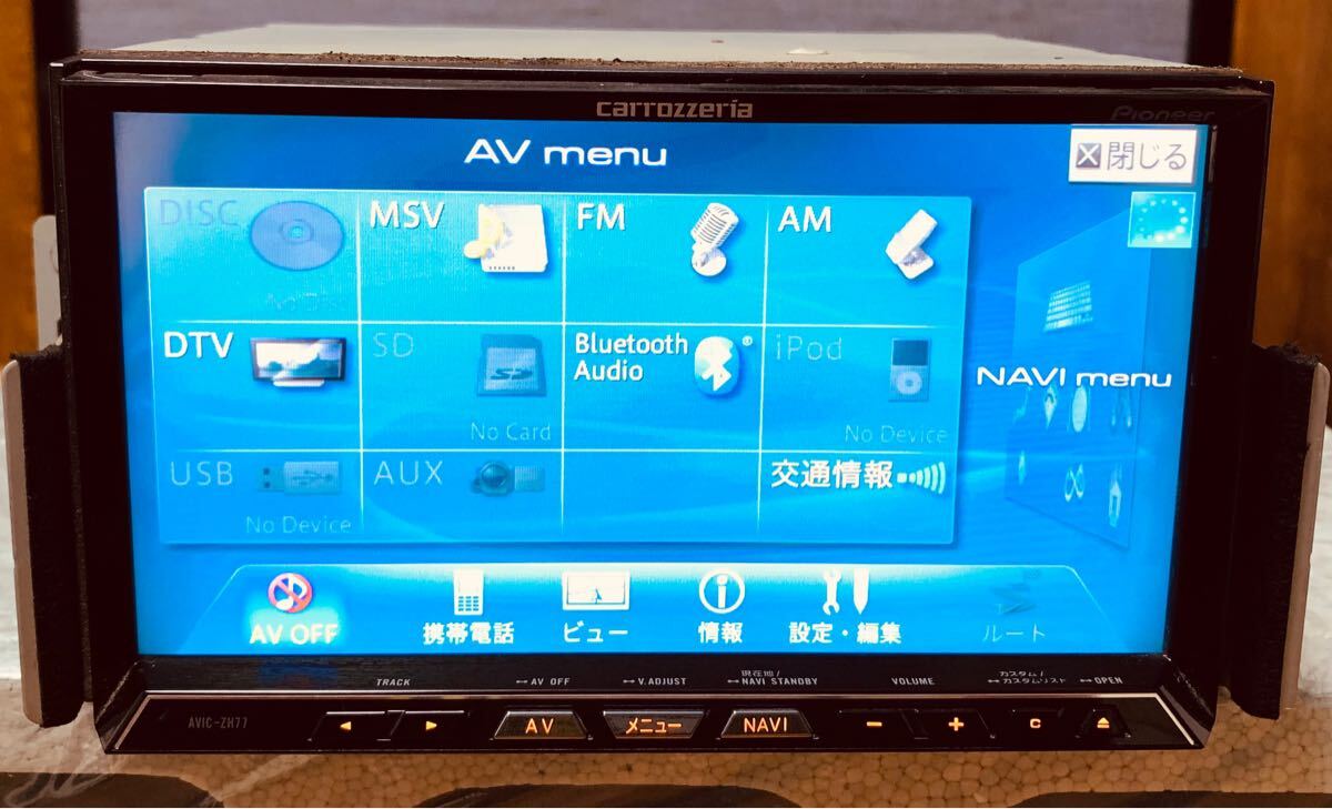 Pioneer Carozzeria AVIC-ZH77 Memory Navi * карта данные 2018 год производства *A-177